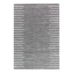 Top Square Tapis Foxa - Fibres synthétiques - Gris foncé
