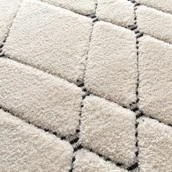 Top Square Tapis Jad - Fibres synthétiques - Blanc / Noir 10 Top Square Tapis Jad - Fibres synthétiques - Blanc / Noir -Tapis Soldes Boutique 1000272980 210707 10210700603 DETAILS P000000001000272980