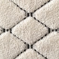 Top Square Tapis Jad - Fibres synthétiques - Blanc / Noir 11 Top Square Tapis Jad - Fibres synthétiques - Blanc / Noir -Tapis Soldes Boutique 1000272980 210707 10210800604 DETAILS P000000001000272980