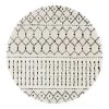 Top Square Tapis Loen - Fibres synthétiques - Blanc / Noir
