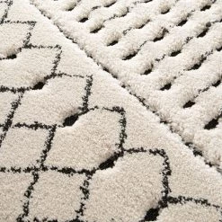 Top Square Tapis Loen - Fibres synthétiques - Blanc / Noir 9 Top Square Tapis Loen - Fibres synthétiques - Blanc / Noir -Tapis Soldes Boutique 1000272985 210707 10211600614 DETAILS P000000001000272985