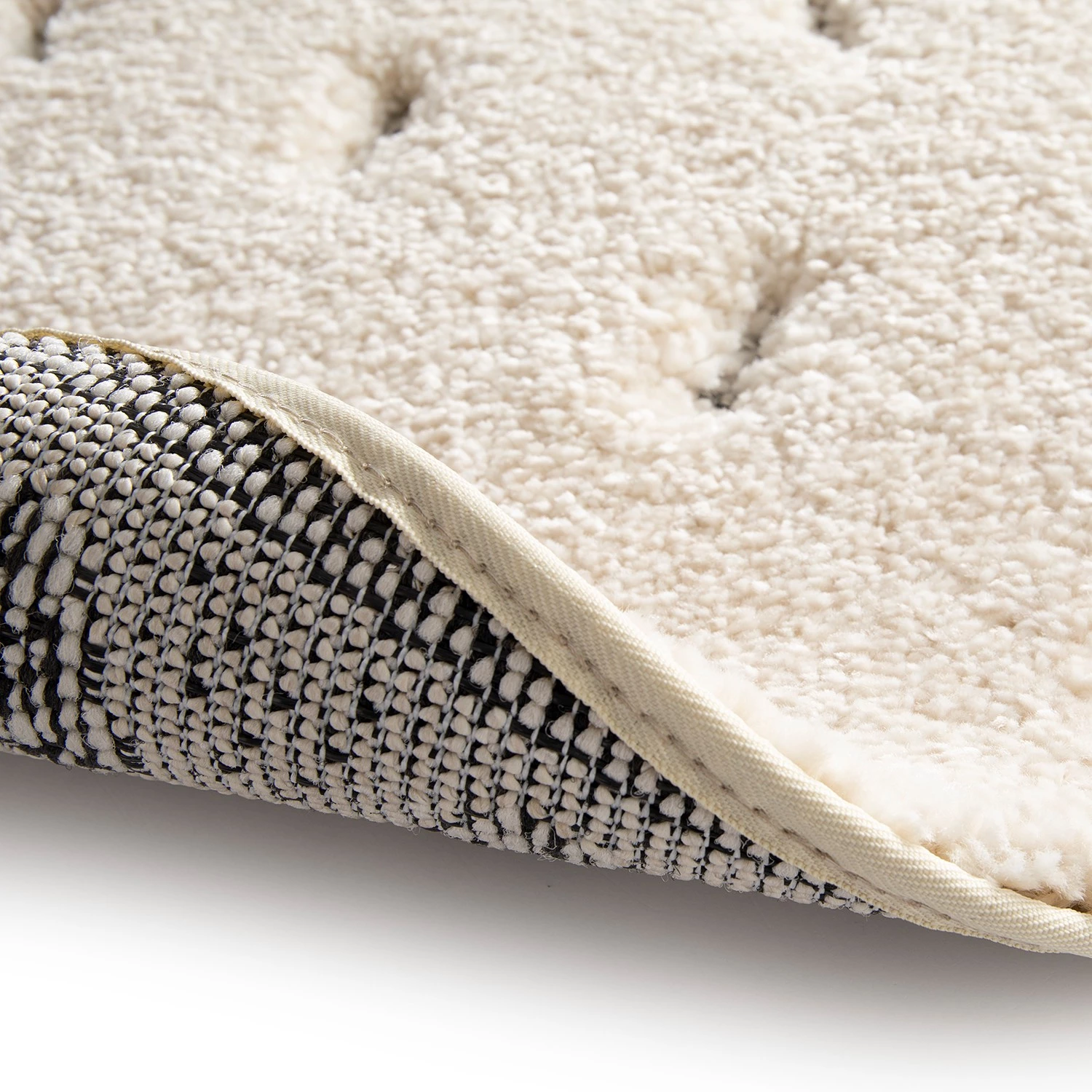 Top Square Tapis Melina - Fibres synthétiques - Blanc 7 Top Square Tapis Melina - Fibres synthétiques - Blanc – Image 5