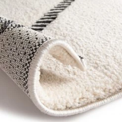 Top Square Tapis Edgar - Fibres synthétiques - Blanc / Noir -Tapis Soldes Boutique 1000272992 210707 10242500865 DETAILS P000000001000272992