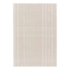 Top Square Tapis intérieur / extérieur Save III - Fibres synthétiques - Gris / Beige