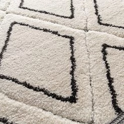 Top Square Tapis La Bocca - Fibres synthétiques - Blanc / Noir 9 Top Square Tapis La Bocca - Fibres synthétiques - Blanc / Noir -Tapis Soldes Boutique 1000273003 210707 10213900644 DETAILS P000000001000273003