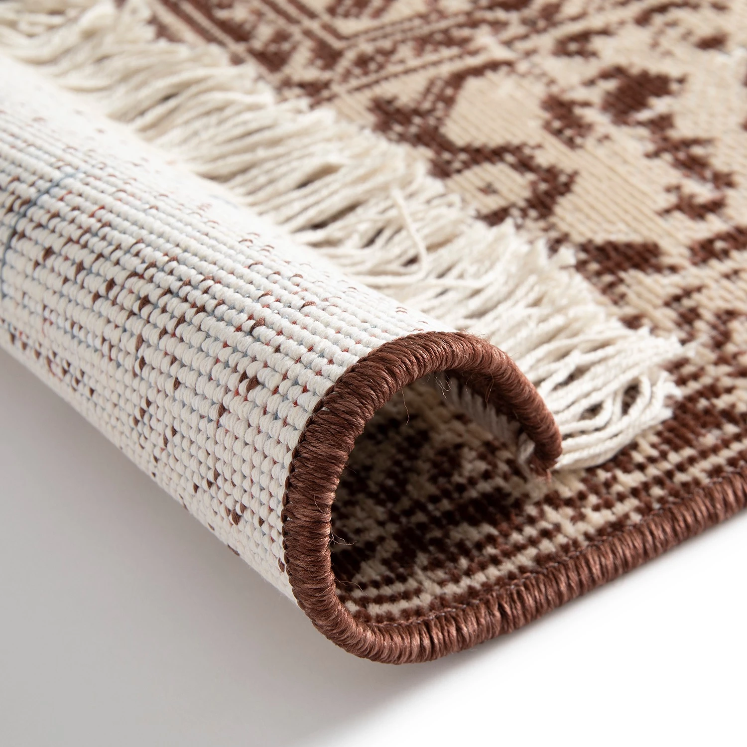 Top Square Tapis Save II - Fibres synthétiques - Beige / Marron 7 Top Square Tapis Save II - Fibres synthétiques - Beige / Marron – Image 5