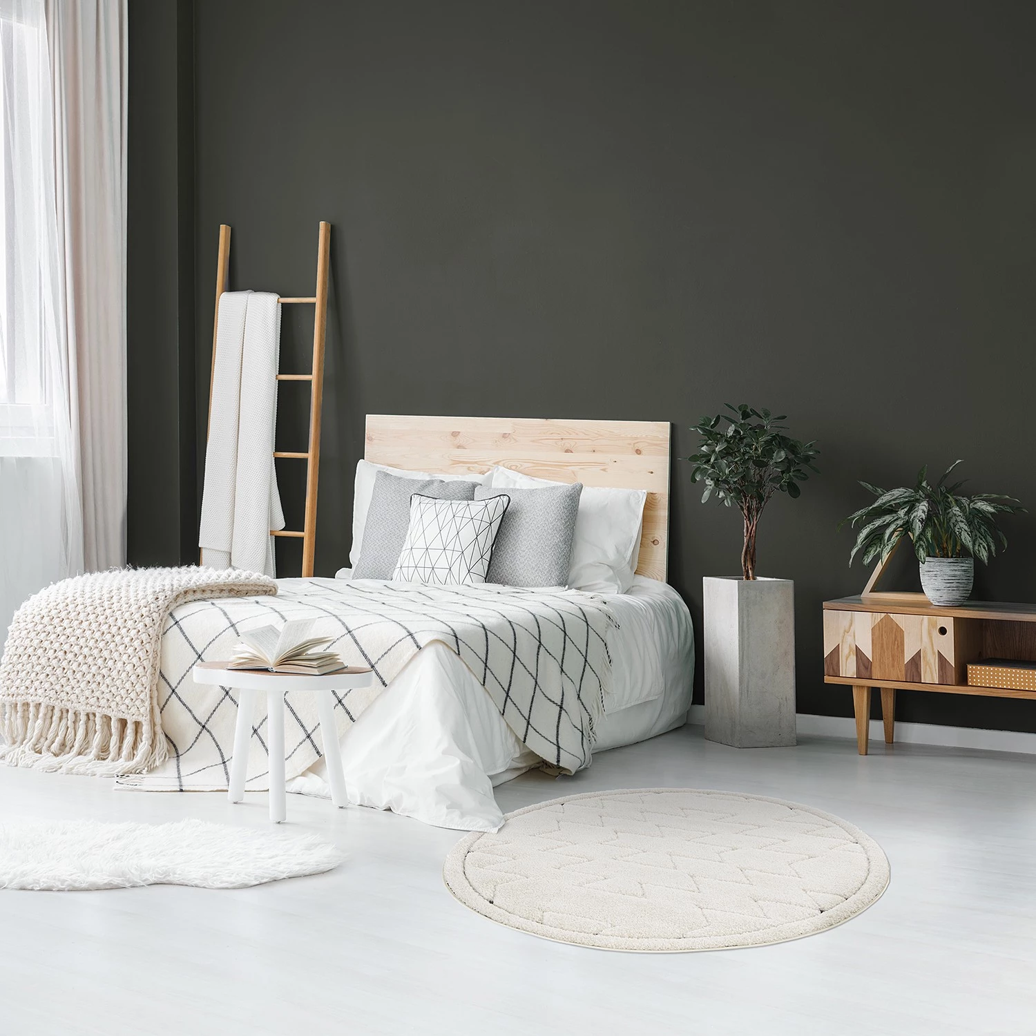 Top Square Tapis Lubec - Fibres synthétiques - Blanc 4 Top Square Tapis Lubec - Fibres synthétiques - Blanc – Image 2