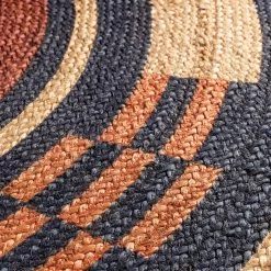 Top Square Tapis Cole - Jute / Polyester - Beige / Multicolore -Tapis Soldes Boutique 1000273033 210707 10222300700 DETAILS P000000001000273033