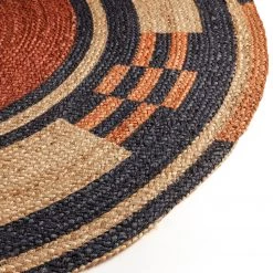 Top Square Tapis Cole - Jute / Polyester - Beige / Multicolore -Tapis Soldes Boutique 1000273033 210707 10222400701 DETAILS P000000001000273033