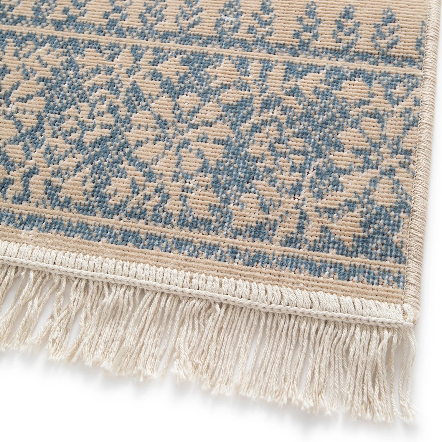Top Square Tapis Guarda I - Fibres synthétiques - Beige / Bleu - 120 x 170 cm 5 Top Square Tapis Guarda I - Fibres synthétiques - Beige / Bleu - 120 x 170 cm – Image 3