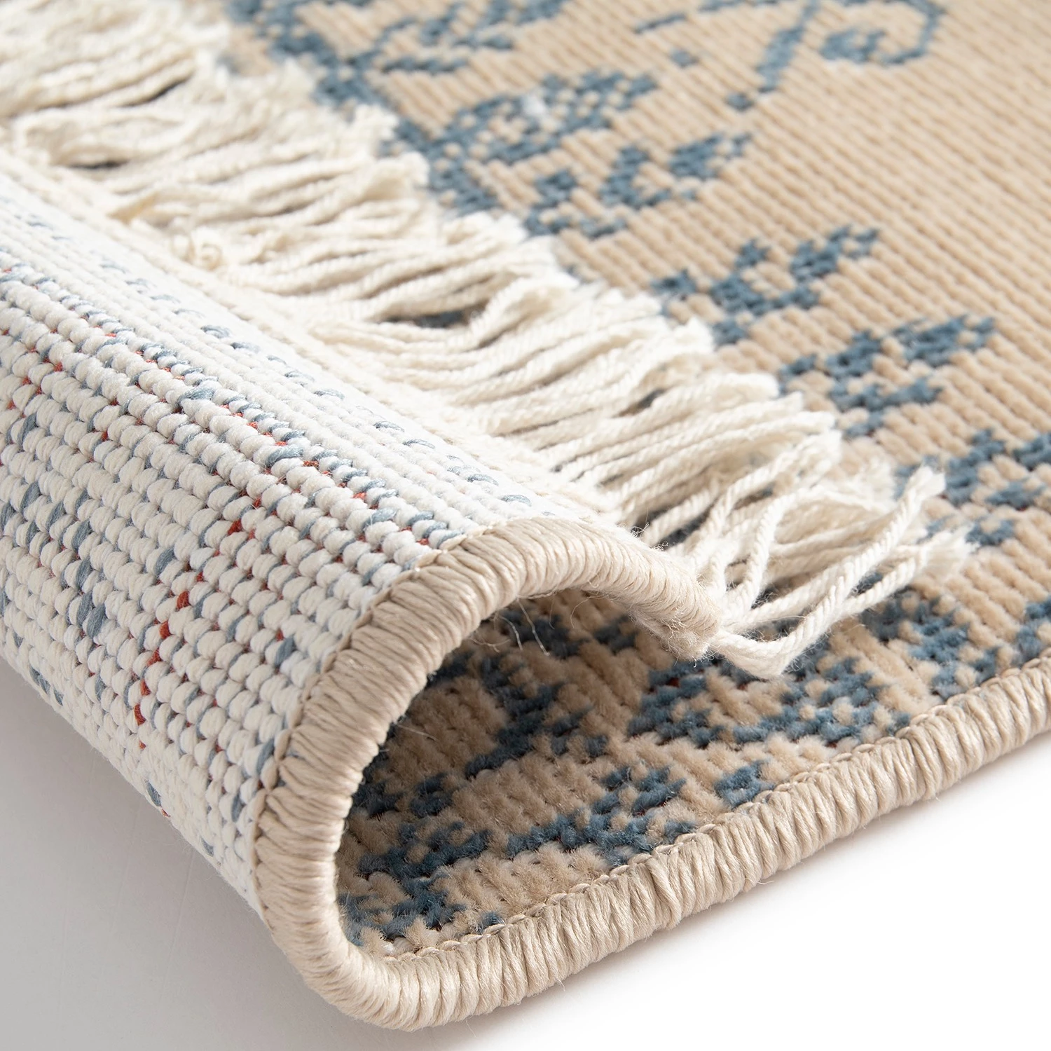 Top Square Tapis Guarda I - Fibres synthétiques - Beige / Bleu - 120 x 170 cm 7 Top Square Tapis Guarda I - Fibres synthétiques - Beige / Bleu - 120 x 170 cm – Image 5