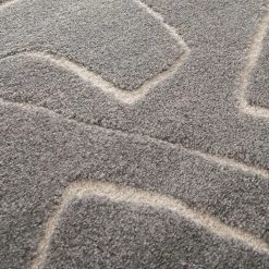 Top Square Tapis Cozy - Fibres synthétiques - Blanc gris -Tapis Soldes Boutique 1000273046 210707 10163700249 DETAILS P000000001000273046