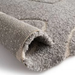 Top Square Tapis Cozy - Fibres synthétiques - Blanc gris -Tapis Soldes Boutique 1000273046 210707 10163900251 DETAILS P000000001000273046