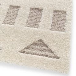 Top Square Tapis Calipso I - Fibres synthétiques - Blanc / Gris -Tapis Soldes Boutique 1000273050 210707 10225200739 DETAILS P000000001000273050