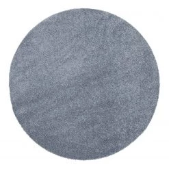 Top Square Tapis Vita - Fibres synthétiques - Bleu - Diamètre : 120 cm