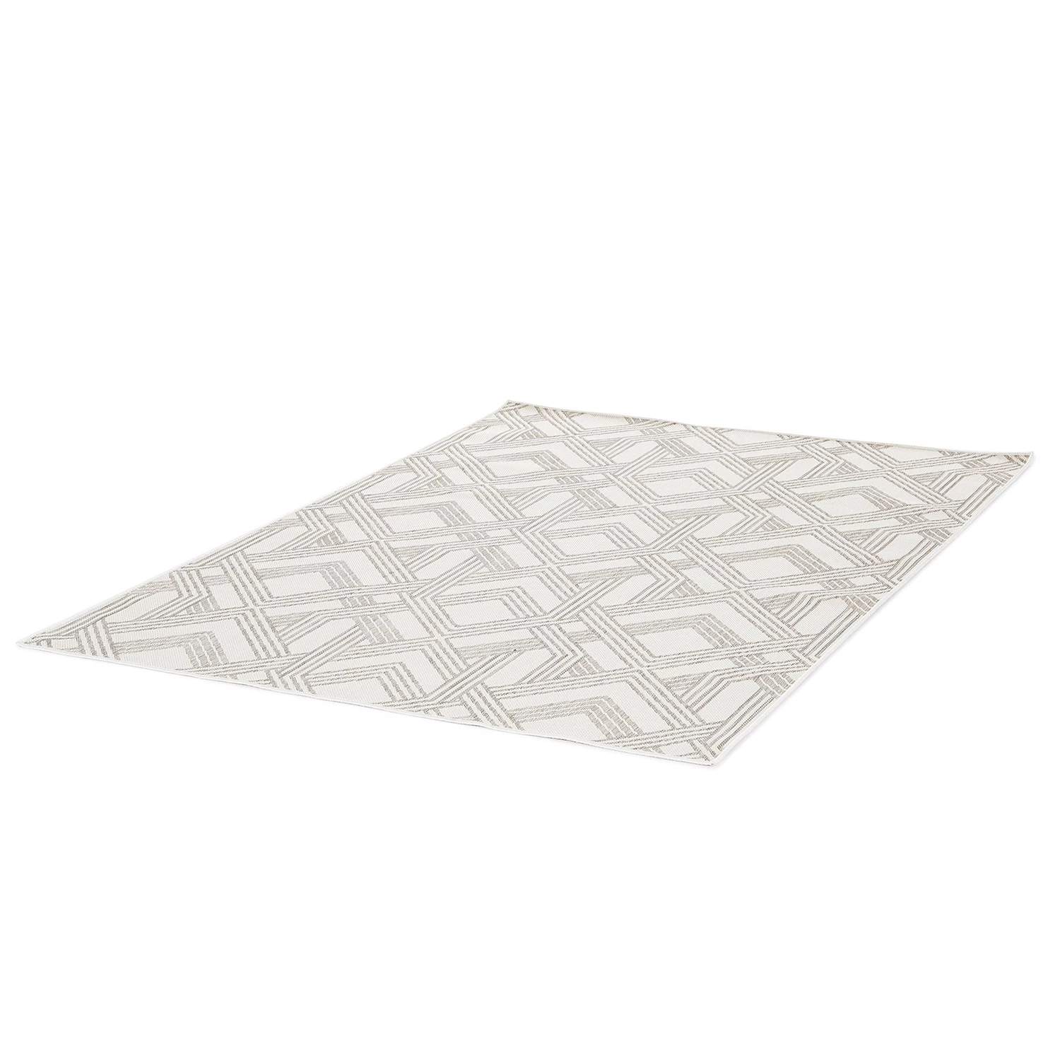 Top Square Tapis intérieur / extérieur Rebel I - Fibres synthétiques - Gris argenté - 120 x 170 cm 5 Top Square Tapis intérieur / extérieur Rebel I - Fibres synthétiques - Gris argenté - 120 x 170 cm – Image 3