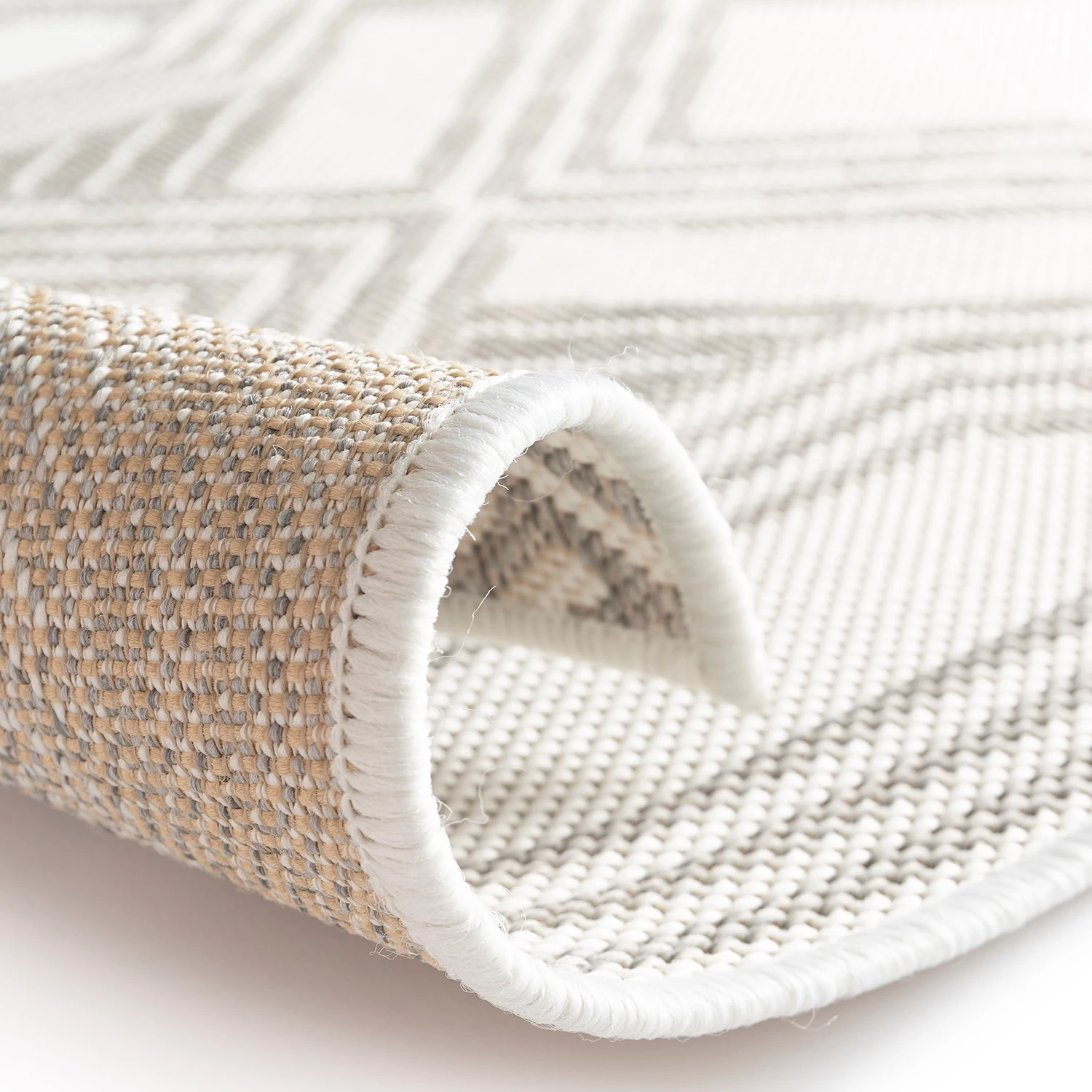 Top Square Tapis intérieur / extérieur Rebel I - Fibres synthétiques - Gris argenté - 120 x 170 cm 9 Top Square Tapis intérieur / extérieur Rebel I - Fibres synthétiques - Gris argenté - 120 x 170 cm – Image 7