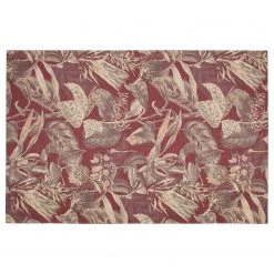 Top Square Tapis Bouqet - Polyester / Coton - Marron