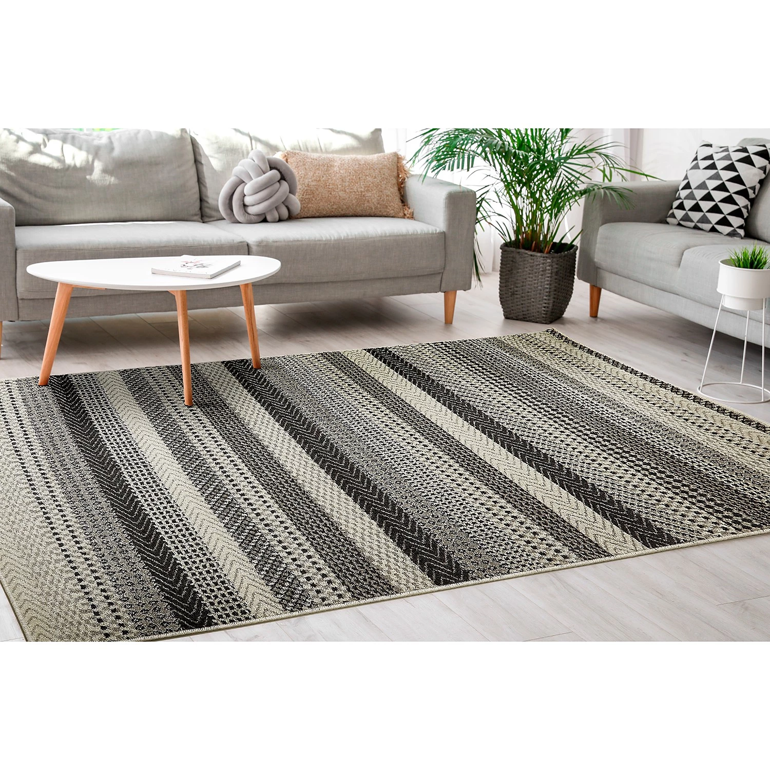 Andiamo Tapis Bolonia I - 100 % polypropylène - Blanc 4 Andiamo Tapis Bolonia I - 100 % polypropylène - Blanc – Image 2