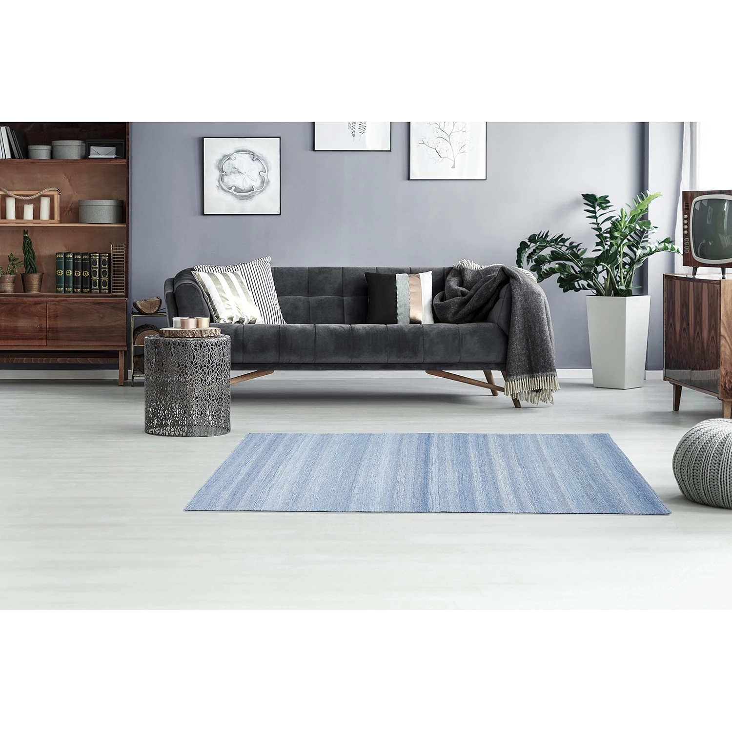 Luxor living Tapis intérieur / extérieur Bodo - Polyester - Bleu - 120 x 170 cm 4 Luxor living Tapis intérieur / extérieur Bodo - Polyester - Bleu - 120 x 170 cm – Image 2