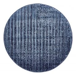 Top Square Tapis Good Times VII - Polypropylène / Coton - Bleu