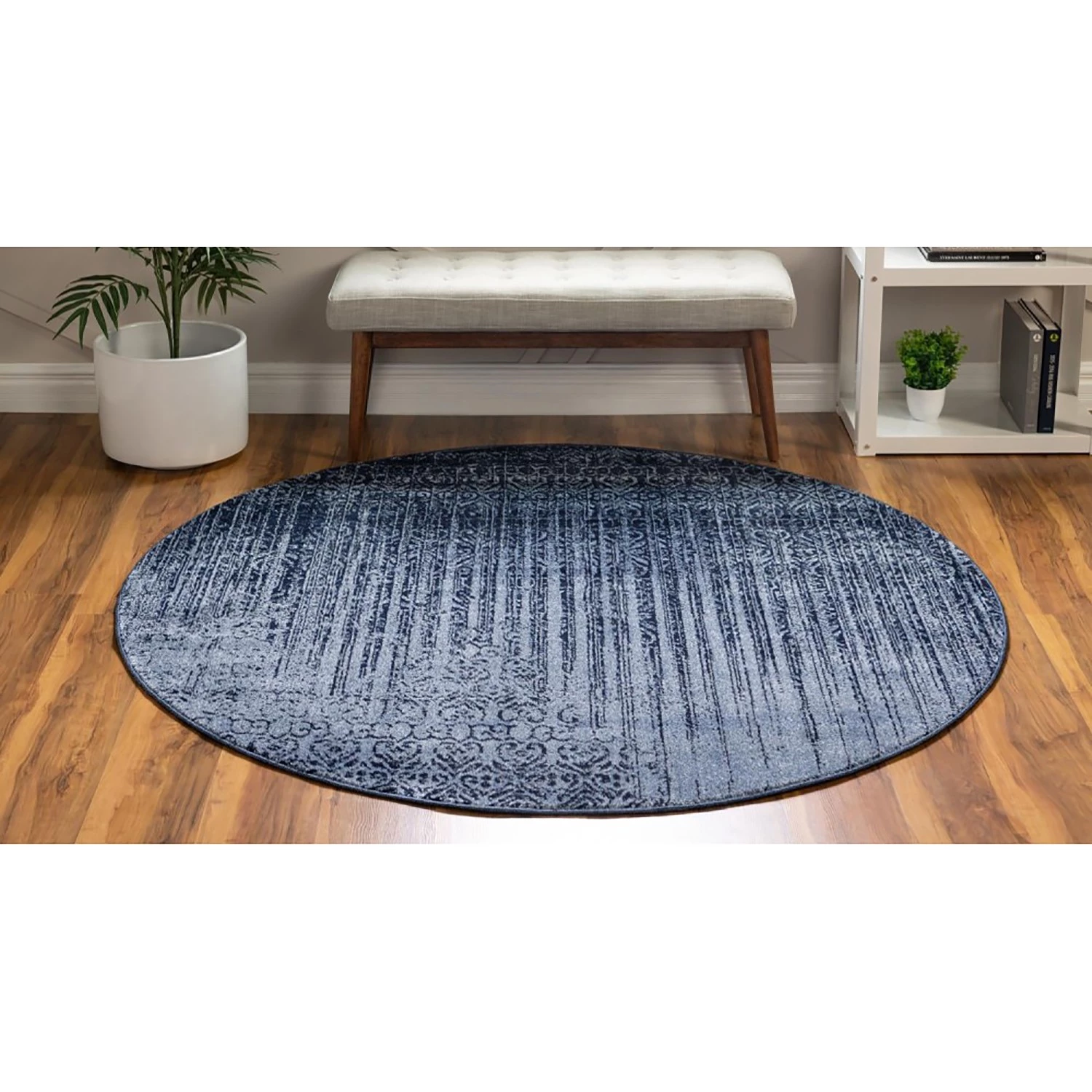 Top Square Tapis Good Times VII - Polypropylène / Coton - Bleu 10 Top Square Tapis Good Times VII - Polypropylène / Coton - Bleu – Image 8
