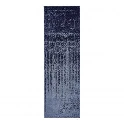 Top Square Tapis de couloir Good Times III - Polypropylène / Coton - Bleu