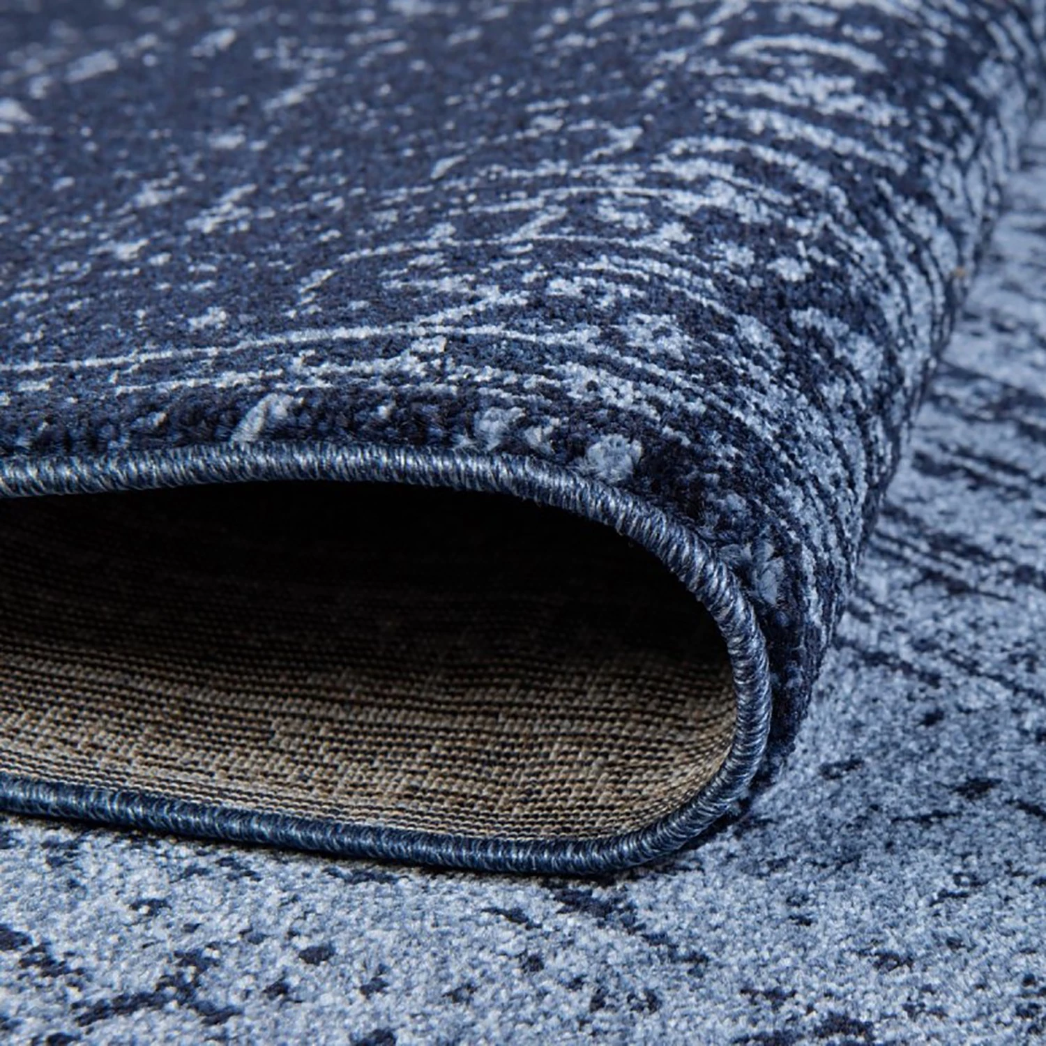 Top Square Tapis de couloir Good Times III - Polypropylène / Coton - Bleu 9 Top Square Tapis de couloir Good Times III - Polypropylène / Coton - Bleu – Image 7