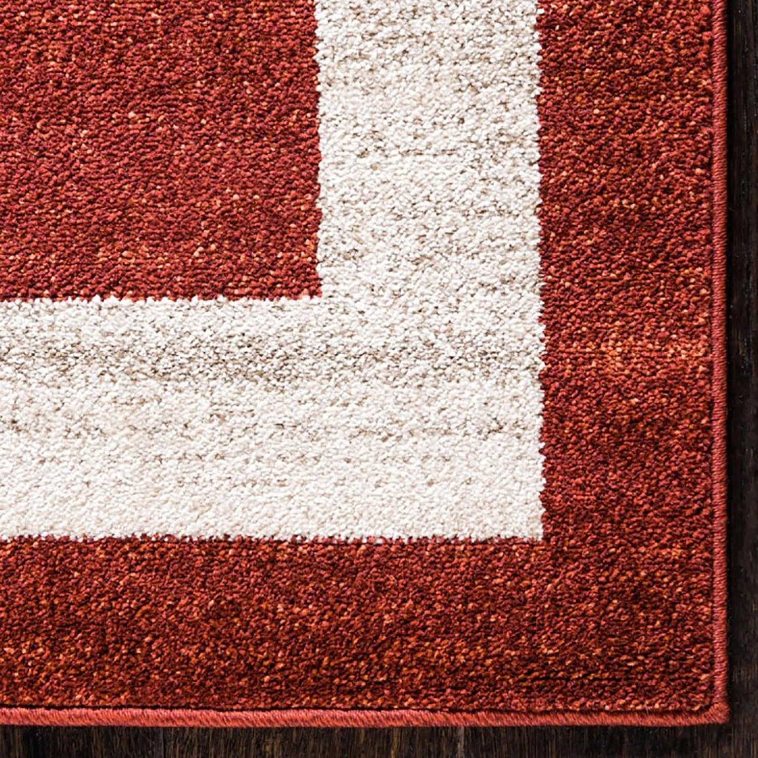 Top Square Tapis Good Times V - Polypropylène / Coton - Terre cuite - 150 x 245 cm 6 Top Square Tapis Good Times V - Polypropylène / Coton - Terre cuite - 150 x 245 cm – Image 4