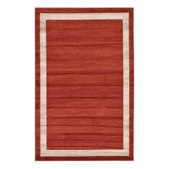 Top Square Tapis Good Times V - Polypropylène / Coton - Terre cuite - 150 x 245 cm