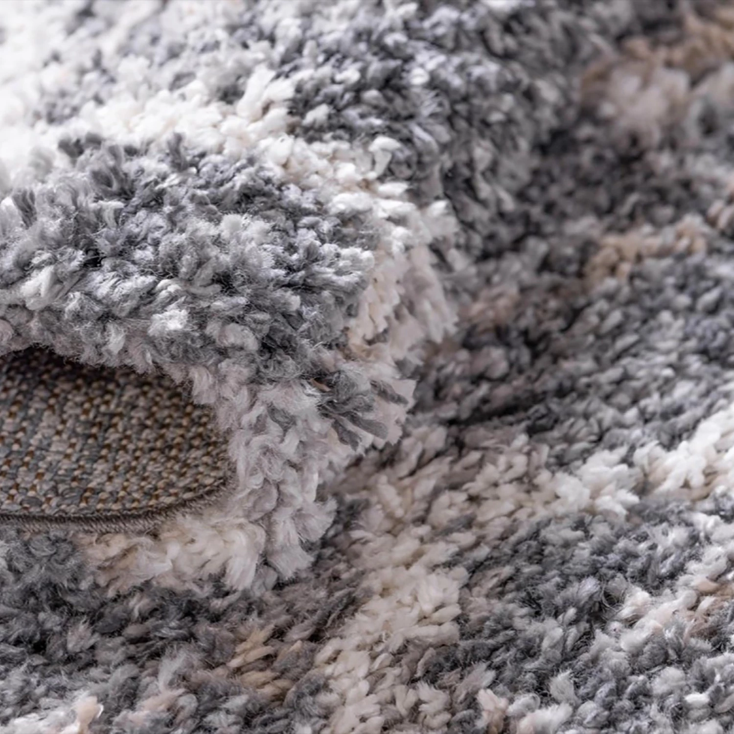 Top Square Tapis épais Top Shag I - Polypropylène / Envers : - Gris - 155 x 245 cm 5 Top Square Tapis épais Top Shag I - Polypropylène / Envers : - Gris - 155 x 245 cm – Image 3