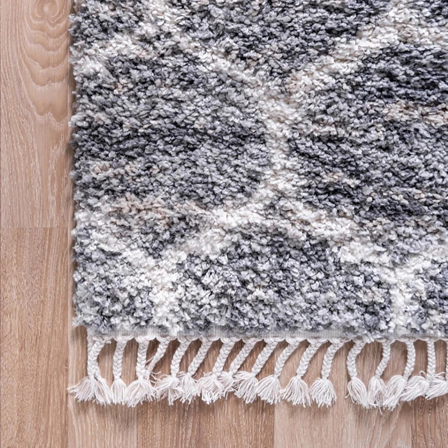 Top Square Tapis épais Top Shag I - Polypropylène / Envers : - Gris - 155 x 245 cm 10 Top Square Tapis épais Top Shag I - Polypropylène / Envers : - Gris - 155 x 245 cm – Image 8