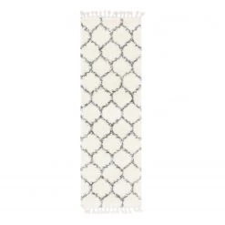 Top Square Tapis de couloir Top Shag I - Polypropylène / Envers : - Crème