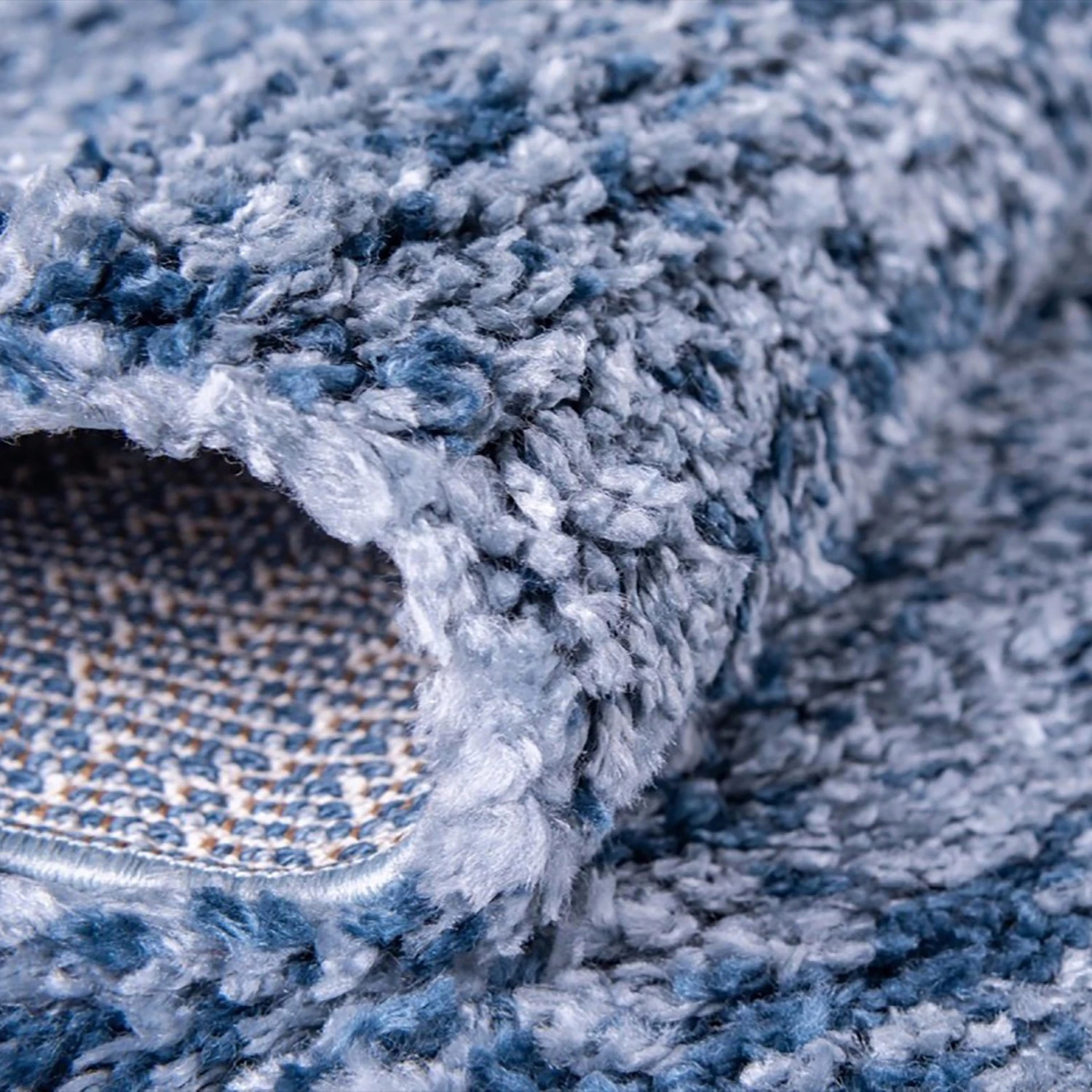 Top Square Tapis épais Top Shag VI - Polypropylène / Envers : - Bleu 9 Top Square Tapis épais Top Shag VI - Polypropylène / Envers : - Bleu – Image 7