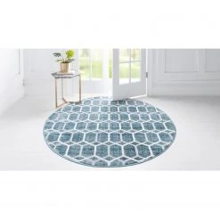 Top Square Tapis Titan Trellis III - Polypropylène / Envers : - Bleu -Tapis Soldes Boutique 1000284679 210819 14340303802 MOOD DETAILS P000000001000284679 mood