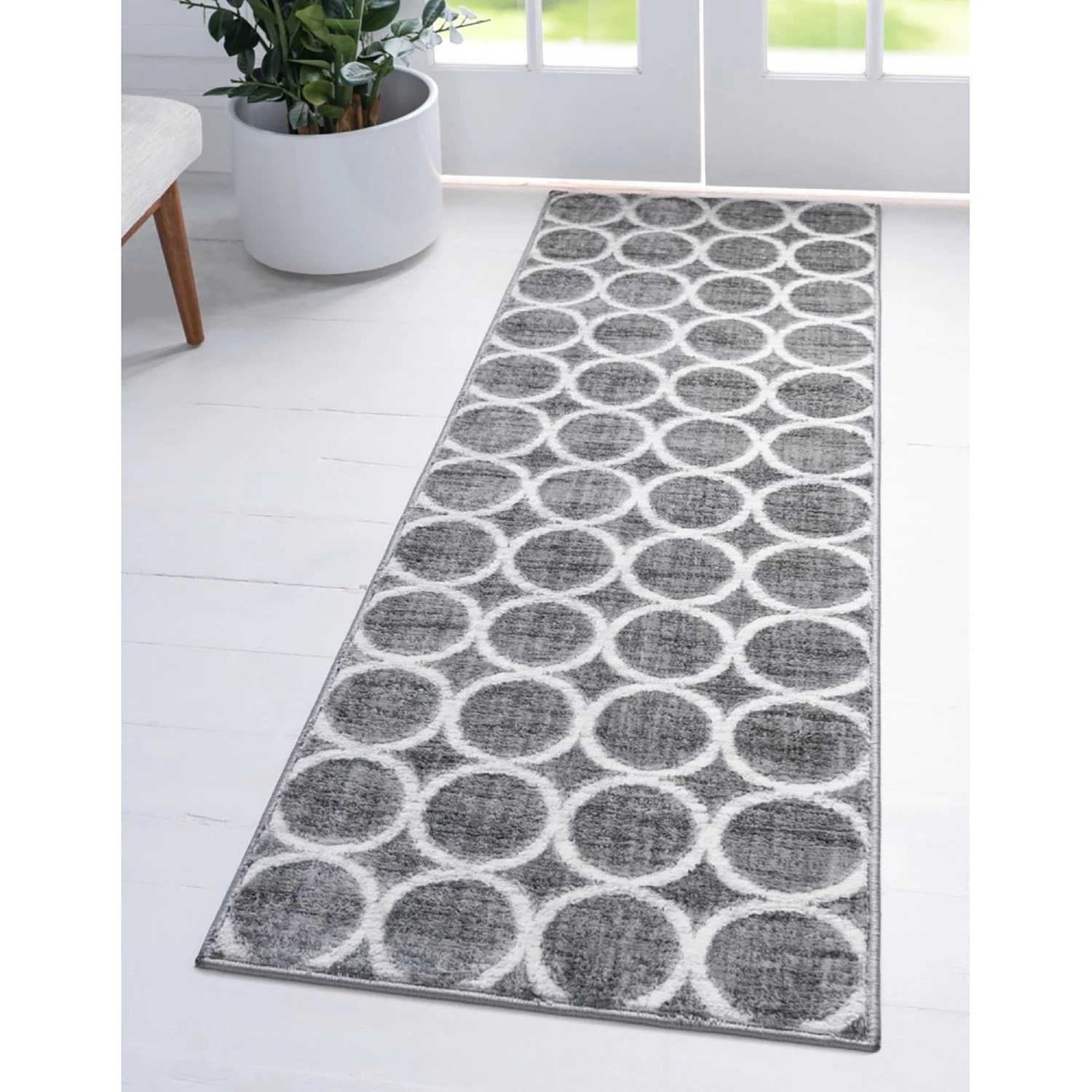 Top Square Tapis de couloir Titan Trellis II - Polypropylène / Envers : - Gris foncé 6 Top Square Tapis de couloir Titan Trellis II - Polypropylène / Envers : - Gris foncé – Image 4