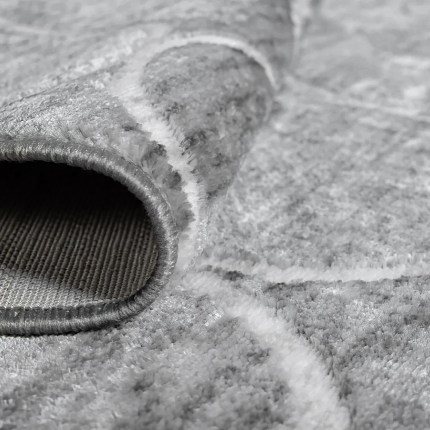 Top Square Tapis de couloir Titan Trellis II - Polypropylène / Envers : - Gris foncé 9 Top Square Tapis de couloir Titan Trellis II - Polypropylène / Envers : - Gris foncé – Image 7