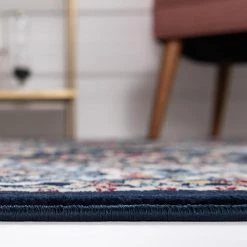 Top Square Tapis Almas Rond IV - Polypropylène / Coton - Bleu marine 14 Top Square Tapis Almas Rond IV - Polypropylène / Coton - Bleu marine -Tapis Soldes Boutique 1000284700 210819 13472400596 DETAILS P000000001000284700