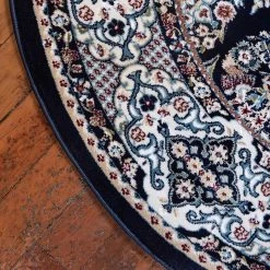 Top Square Tapis Almas Rond IV - Polypropylène / Coton - Bleu marine 15 Top Square Tapis Almas Rond IV - Polypropylène / Coton - Bleu marine -Tapis Soldes Boutique 1000284700 210819 13472600599 DETAILS P000000001000284700