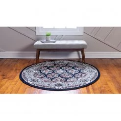 Top Square Tapis Almas Rond IV - Polypropylène / Coton - Bleu marine 17 Top Square Tapis Almas Rond IV - Polypropylène / Coton - Bleu marine -Tapis Soldes Boutique 1000284700 210819 13473600611 MOOD DETAILS P000000001000284700 mood