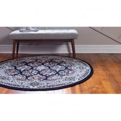 Top Square Tapis Almas Rond IV - Polypropylène / Coton - Bleu marine 19 Top Square Tapis Almas Rond IV - Polypropylène / Coton - Bleu marine -Tapis Soldes Boutique 1000284700 210819 13473900614 MOOD DETAILS P000000001000284700 mood