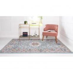 Top Square Tapis Almas I - Polypropylène / Coton - Bleu - 90 x 150 cm -Tapis Soldes Boutique 1000284712 210819 13465500560 MOOD DETAILS P000000001000284712 mood
