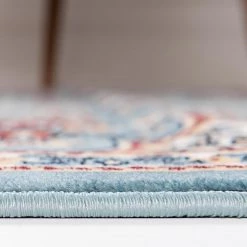 Top Square Tapis Almas I - Polypropylène / Coton - Bleu - 90 x 150 cm -Tapis Soldes Boutique 1000284712 210819 13465800564 DETAILS P000000001000284712