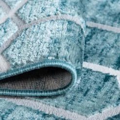 Top Square Tapis Titan Trellis I - Polypropylène / Envers : - Bleu - 185 x 275 cm -Tapis Soldes Boutique 1000284714 210819 14175302688 DETAILS P000000001000284714