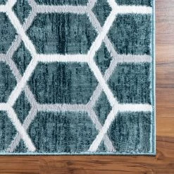Top Square Tapis Titan Trellis I - Polypropylène / Envers : - Bleu - 185 x 275 cm -Tapis Soldes Boutique 1000284714 210819 14183102736 DETAILS P000000001000284714