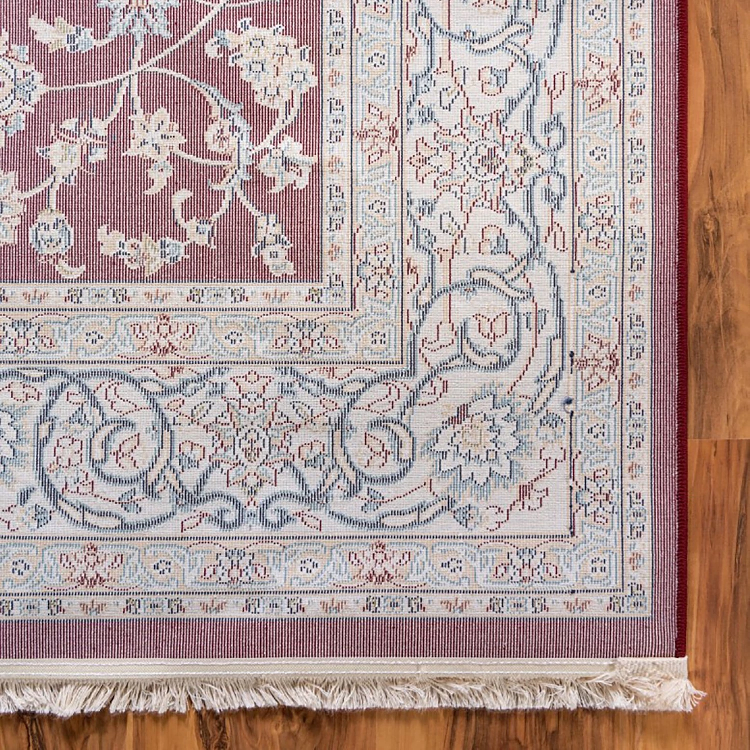 Top Square Tapis Almas II - Polypropylène / Coton - Rouge foncé - 150 x 245 cm 7 Top Square Tapis Almas II - Polypropylène / Coton - Rouge foncé - 150 x 245 cm – Image 5