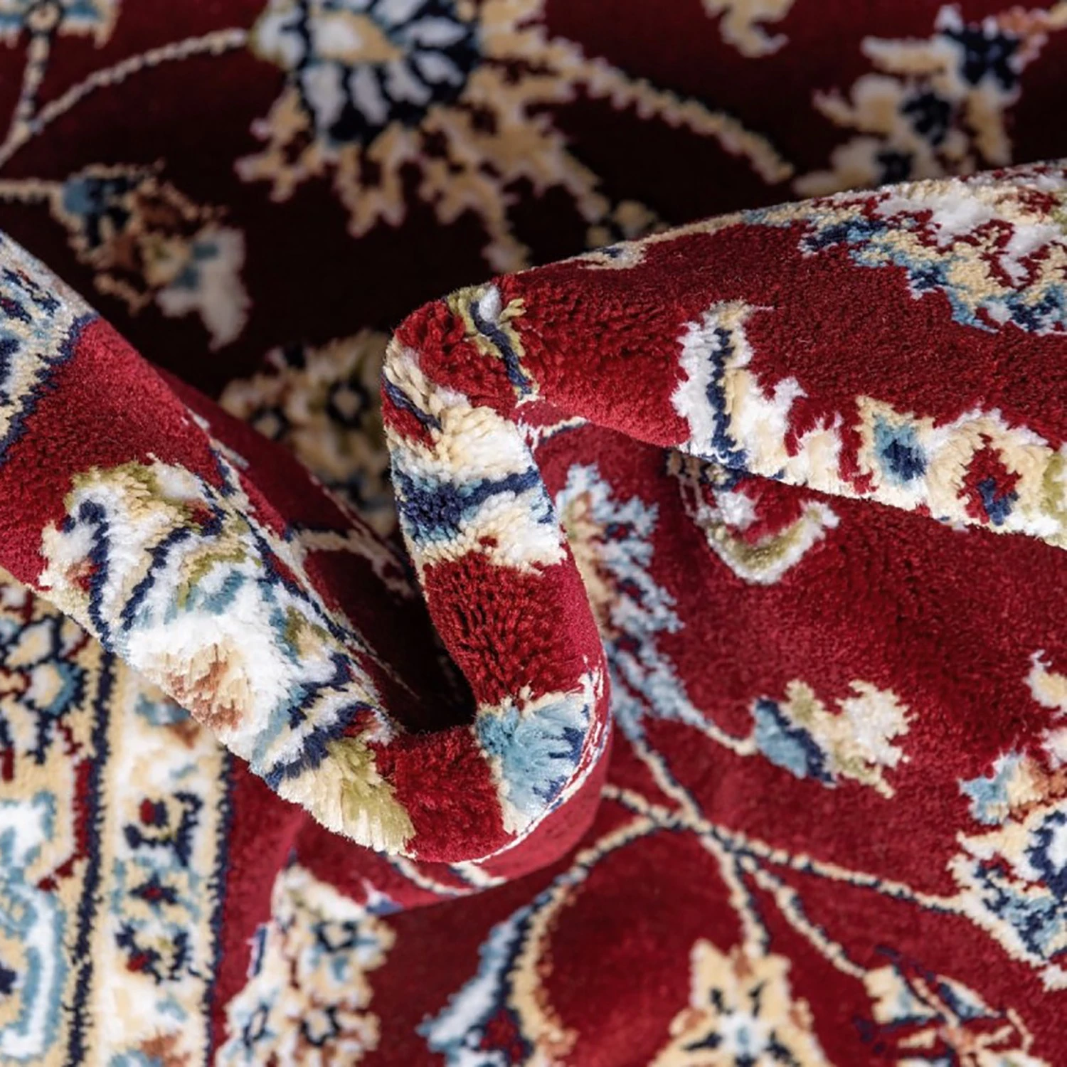 Top Square Tapis Almas II - Polypropylène / Coton - Rouge foncé - 150 x 245 cm 8 Top Square Tapis Almas II - Polypropylène / Coton - Rouge foncé - 150 x 245 cm – Image 6