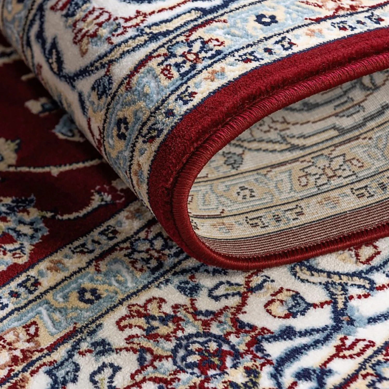 Top Square Tapis Almas II - Polypropylène / Coton - Rouge foncé - 150 x 245 cm 10 Top Square Tapis Almas II - Polypropylène / Coton - Rouge foncé - 150 x 245 cm – Image 8