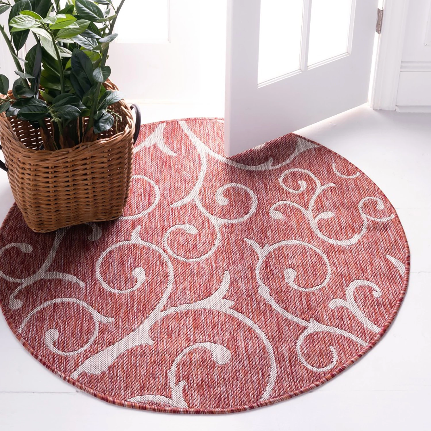 Top Square Tapis intérieur / extérieur Beauties II - polypropylène - Rouge 4 Top Square Tapis intérieur / extérieur Beauties II - polypropylène - Rouge – Image 2