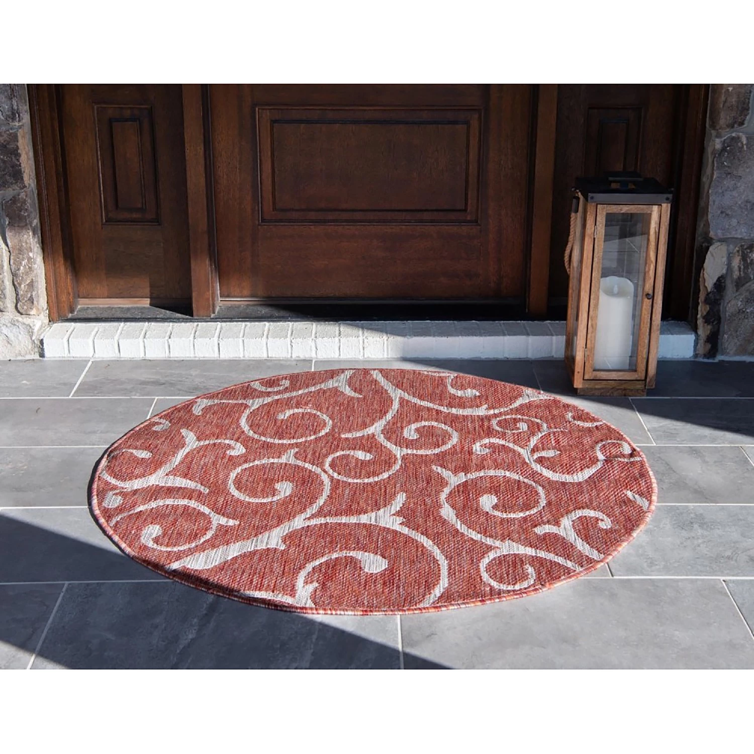 Top Square Tapis intérieur / extérieur Beauties II - polypropylène - Rouge 11 Top Square Tapis intérieur / extérieur Beauties II - polypropylène - Rouge – Image 9